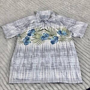 Tommy Bahama Tidepool Royale Polo Sz L  Island Zone Performance Stretch Tropical